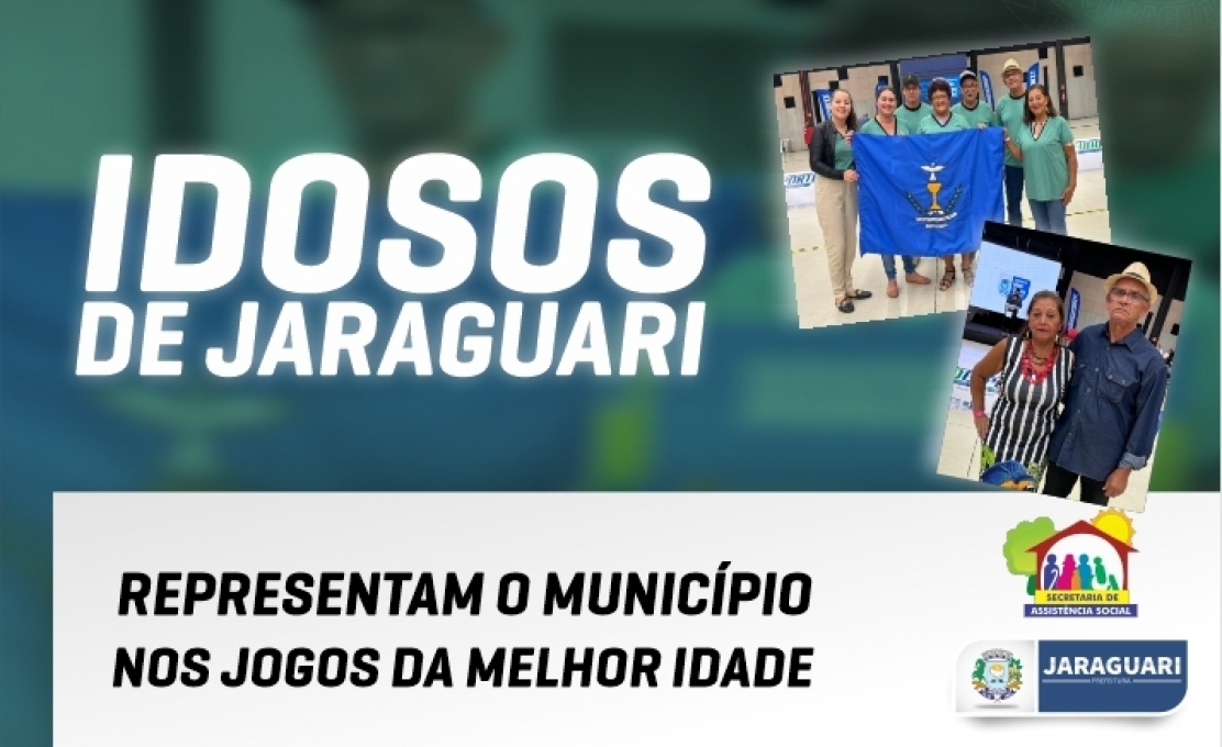Idosos de Jaraguari representam o município nos Jogos da Melhor Idade