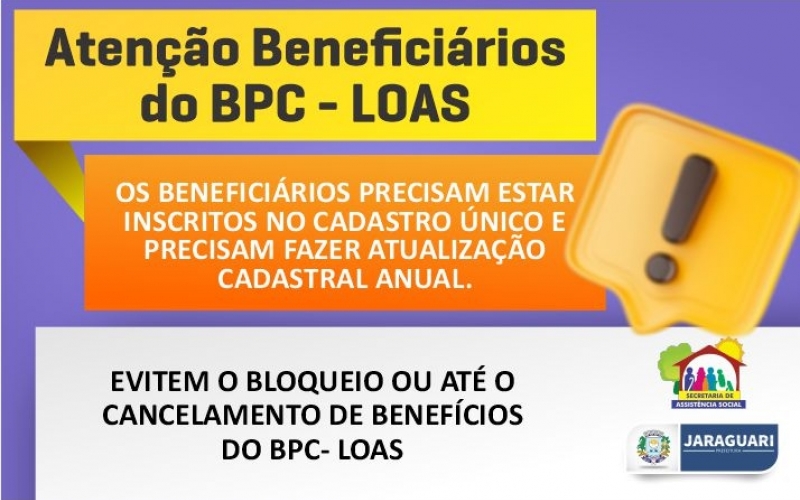 Atenção Beneficiários do BPC – LOAS