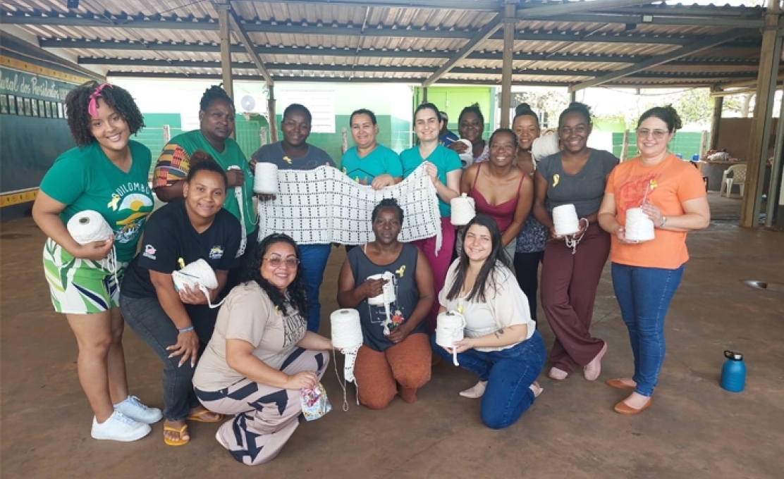 ​​​​​​​Oficina de Crochê promove aprendizado, criatividade e inte...