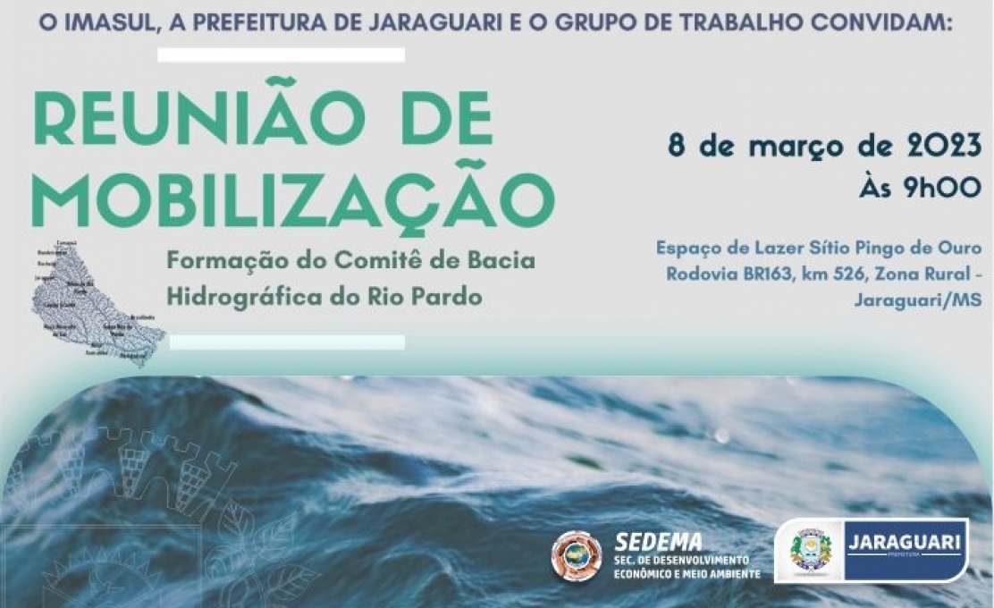 Reunião: Instituição do Comitê de Bacia Hidrogáfica do Rio Pardo