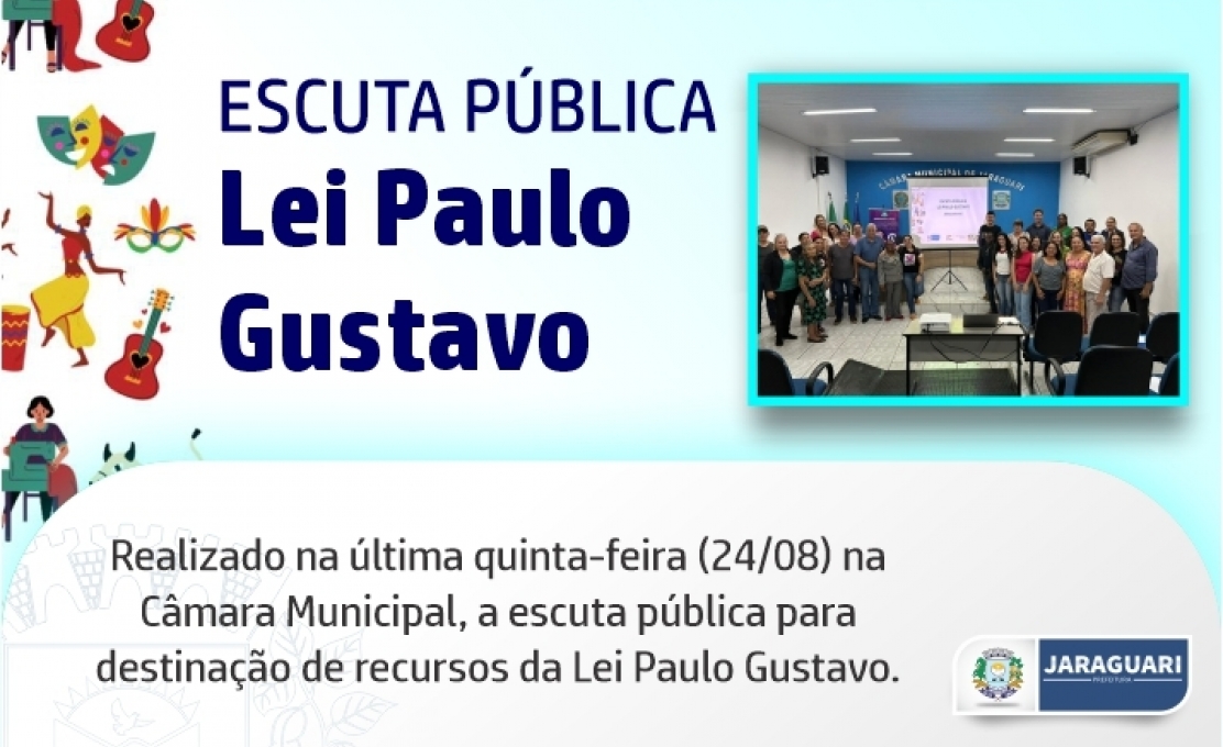 Escuta Pública Lei Paulo Gustavo