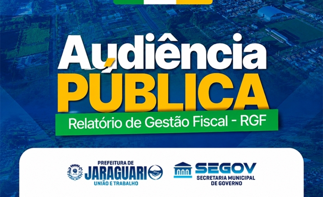 Audiência Pública para apresentação do Relatório de Gestão Fiscal