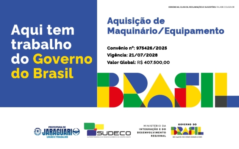 CONVÊNIO PARA AQUISIÇÃO DE RETROESCAVADEIRA