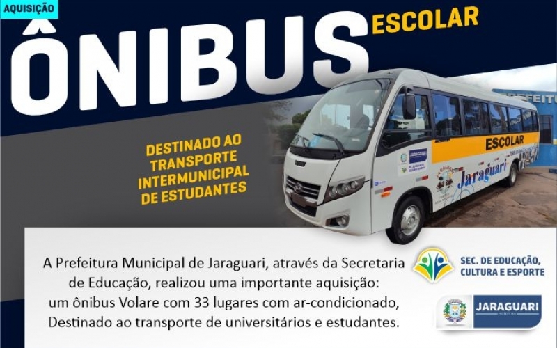 Ônibus Escolar para Estudantes Universitários