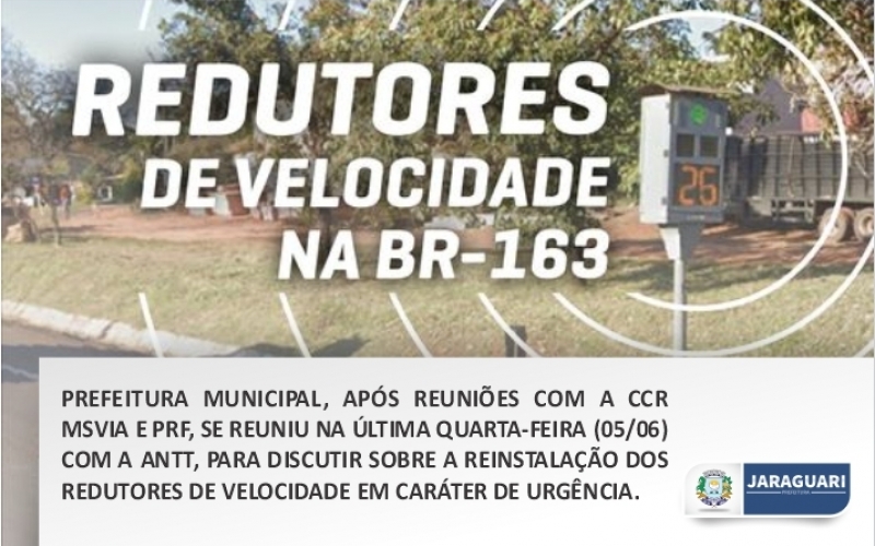 Redutores de velocidade na BR-163