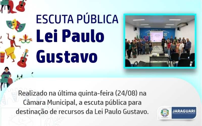 Escuta Pública Lei Paulo Gustavo