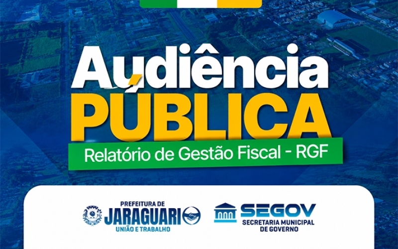 Audiência Pública para apresentação do Relatório de Gestão Fiscal