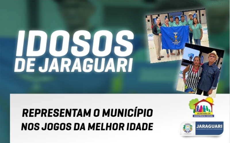 Idosos de Jaraguari representam o município nos Jogos da Melhor Idade